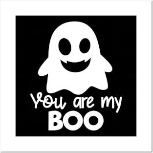 Halloween Boo Ghost Couple Love Saying Posters and Art